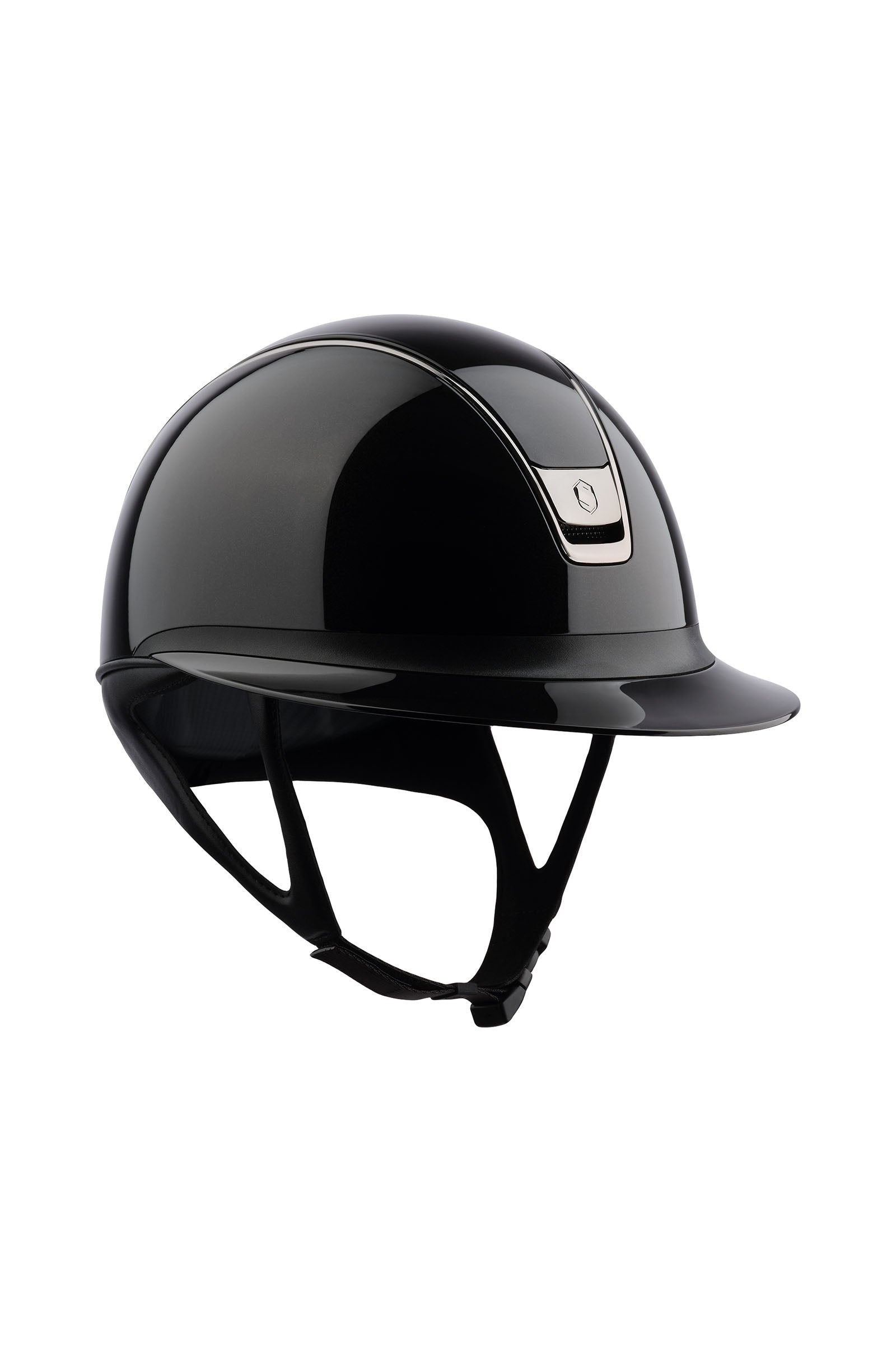 Samshield Miss Shield Glanzend met Zwart Chrome 2.0 Paardrijcaps & Bodyprotectors