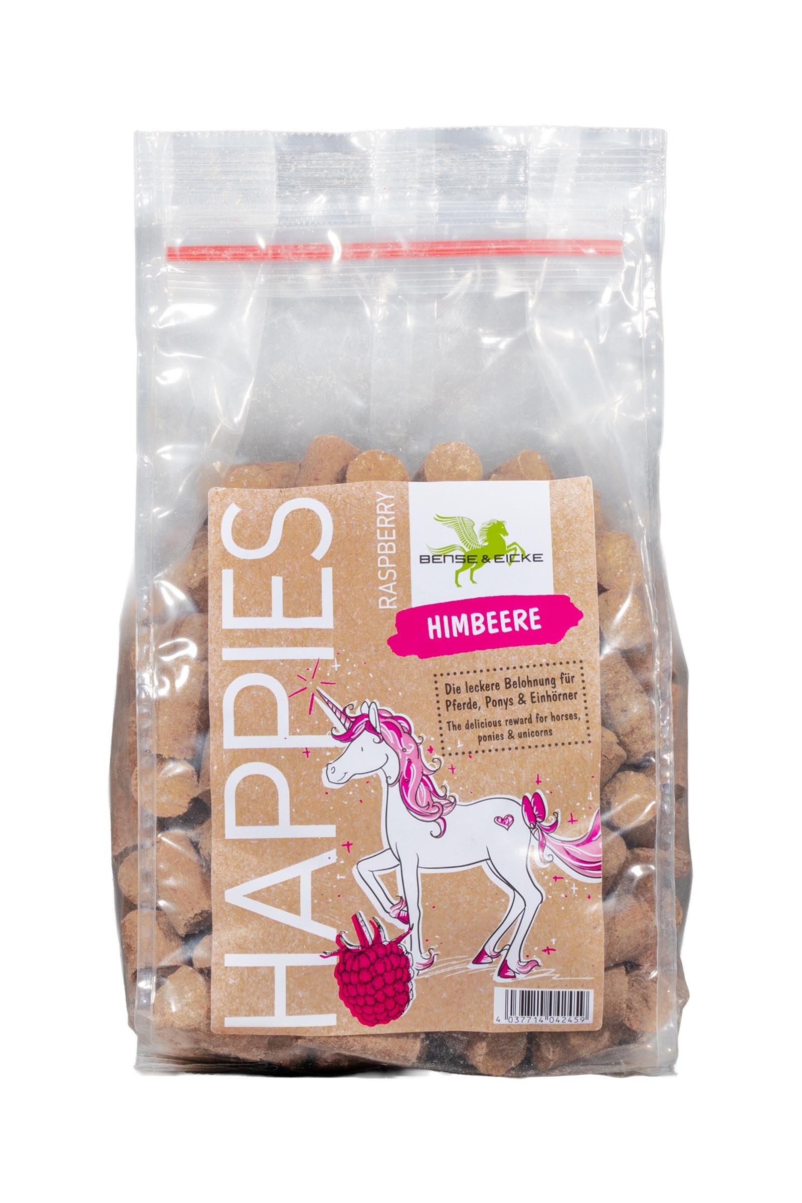 Bense & Eicke Happies Framboos Unicorn Edition, 1 kg Horse Feed & Nutrition