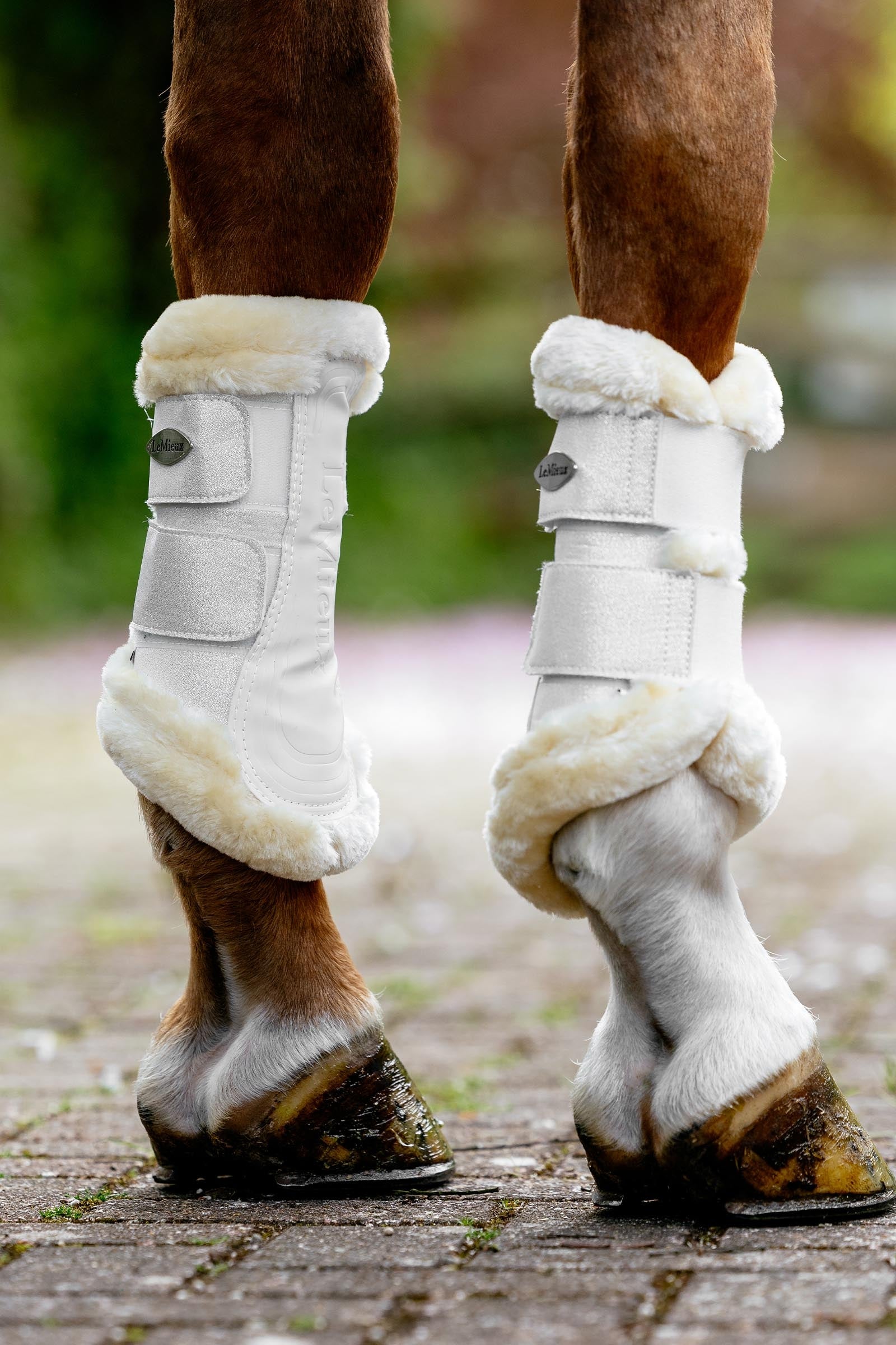 LeMieux Brilliance Fleece Edged Brushing Boots Leg & Hoof Protection